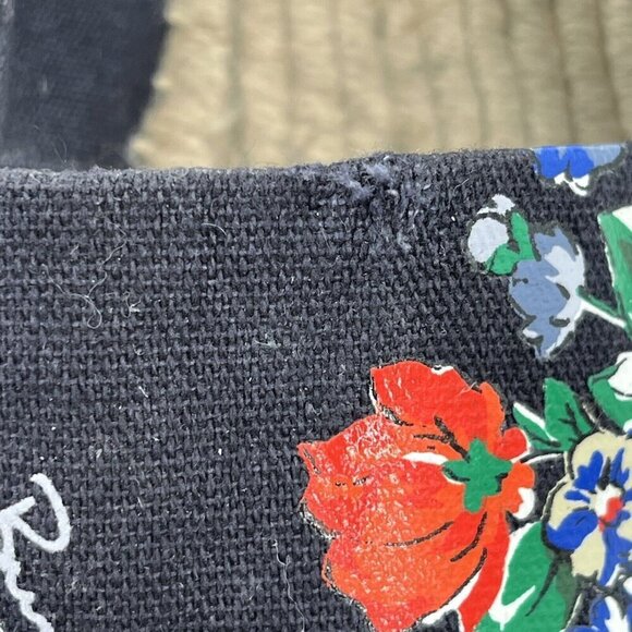 Tory Burch NAVY TEA ROSE Classic Dot FLAT ESPADRILLE Slip On Size 6.5 - Picture 5 of 12